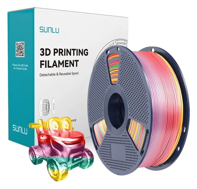 Filamento Silk PLA+ Rainbow Sunlu